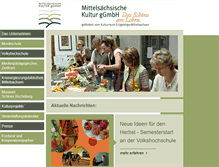 Tablet Screenshot of kultur-mittelsachsen.de